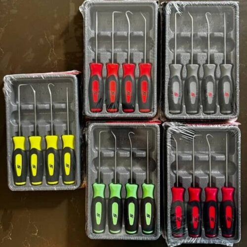 Snap-on Tools SGASA204C multiple colors! 4-Piece Soft Grip Miniature Pick Set