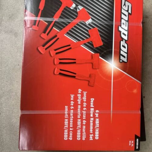 Snap-on HBFEBD106r 6-pc Red Dead Blow & Ball Peen Hammers 16oz 32oz 56oz