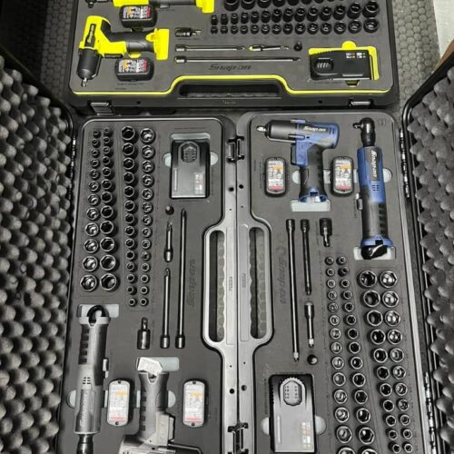 Snap On Impact Ratchet Socket Set New Open Box Yellow Foam