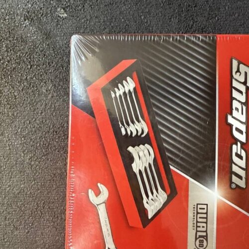 Snap on Tools NEW OXKRSAE01FBR 9pc SAE 0° Offset Short Ratcheting Wrench Set