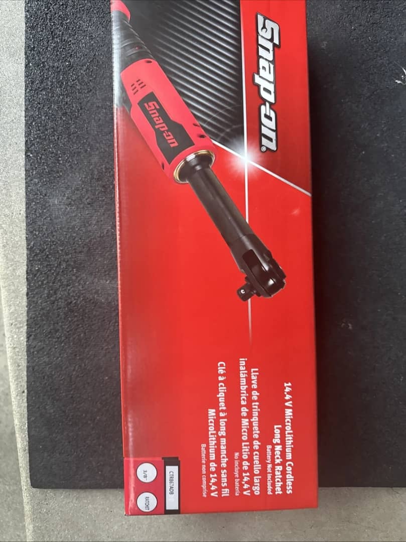 Snap-on CTR867ADB 14.4 Long Neck Brushless 3/8” Cordless Ratchet Tool