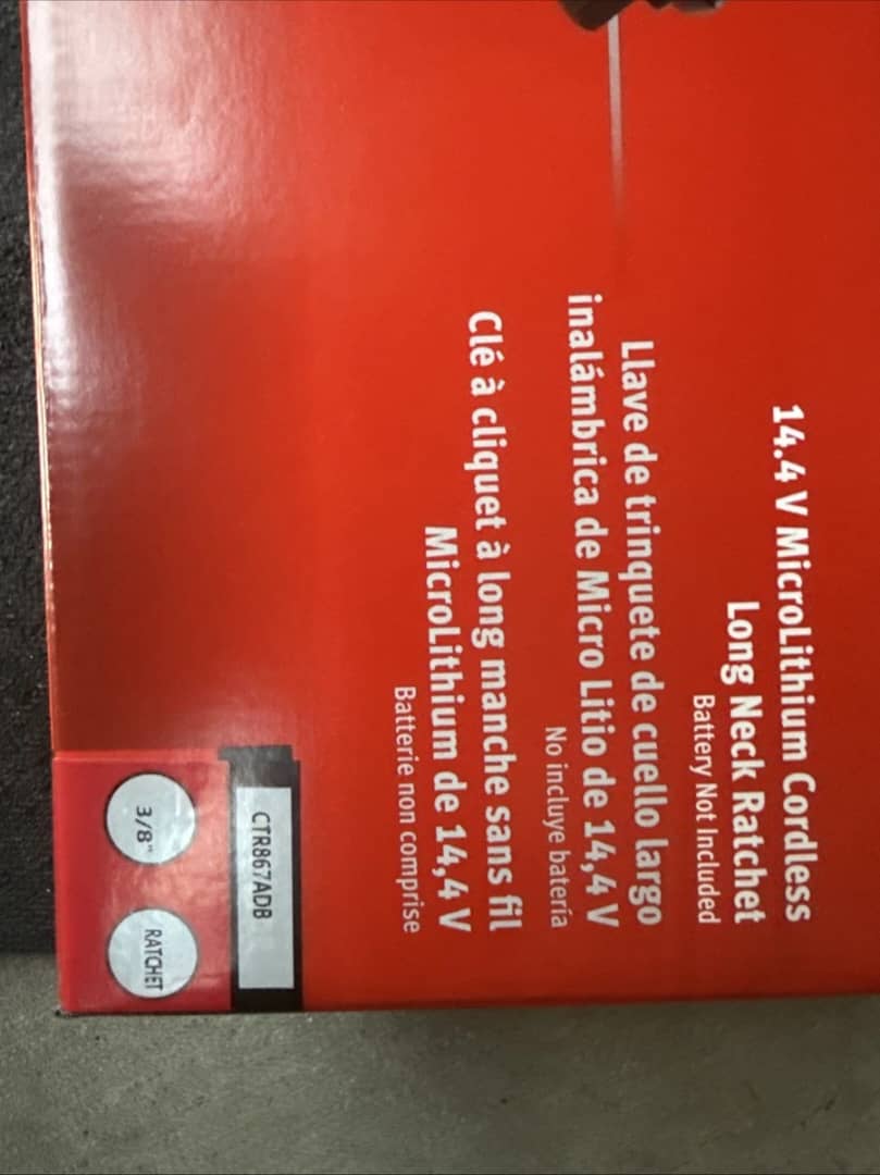 Snap-on CTR867ADB 14.4 Long Neck Brushless 3/8” Cordless Ratchet Tool - Image 4