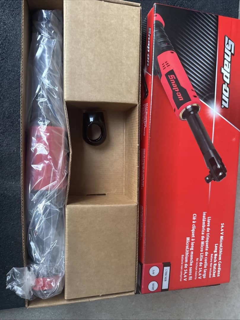 Snap-on CTR867ADB 14.4 Long Neck Brushless 3/8” Cordless Ratchet Tool - Image 2