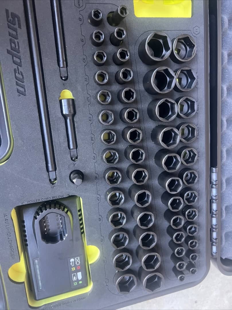 Snap On 262CTSS01Fhv Impact Ratchet Socket Set New Open Box Yellow Foam