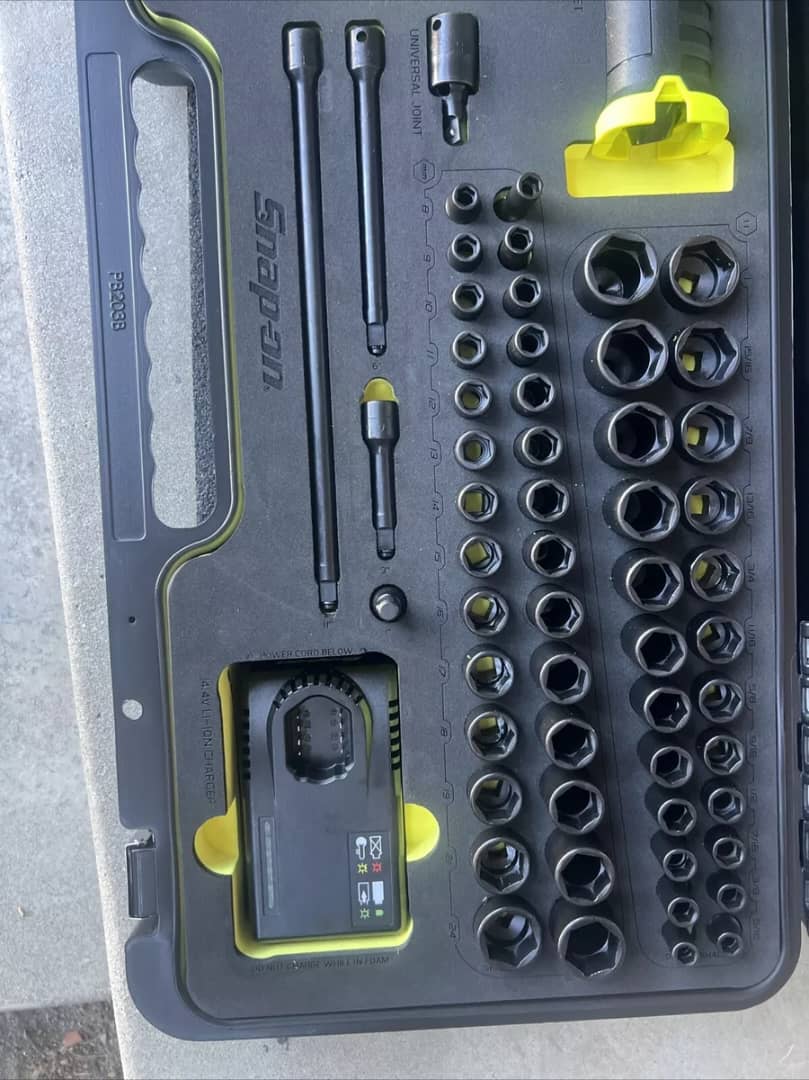 Snap On 262CTSS01Fhv Impact Ratchet Socket Set New Open Box Yellow Foam - Image 3